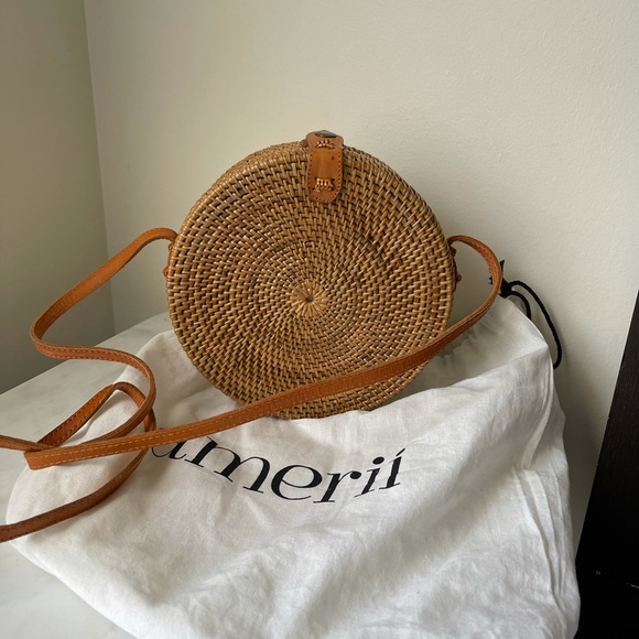 amerii Handbags - Amerii Atta Straw Luna Bag